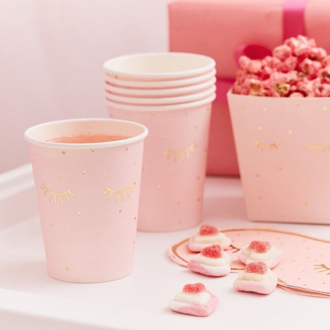 Pink Pamper Party Paper Cups.