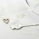 PERSONALISED SILVER PLATED LUCKY SIXPENCE TEASPOON.
