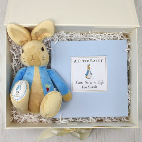 Peter Rabbit Personalised Book and Plush Toy Gift Set.