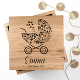 Personalised Baby Girl Memory Photo Cube.