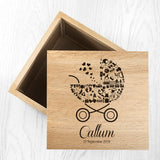Personalised Baby Boy Photo Memory Cube.