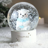 Personalised Polar Bear Snow Globe