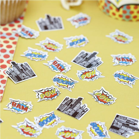 Pop Art Superhero Table Confetti