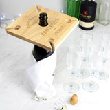 Personalised Prosecco Four Prosecco flute Holder & Bottle Butler.