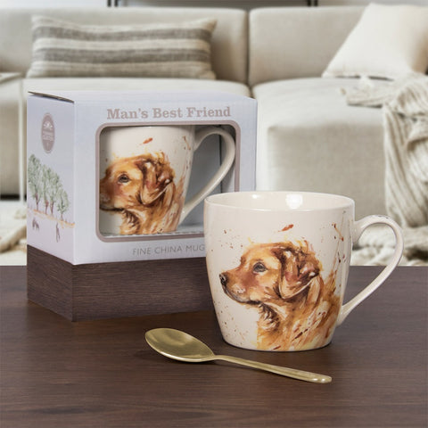 Man's Best Friend Golden Retriever China Mug