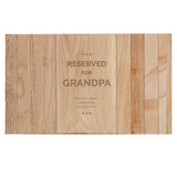 Personalised Reserved For Wooden Sofa Tray.