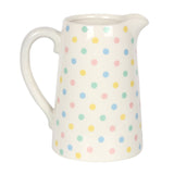 Spotted Ceramic Flower Jug 17cm