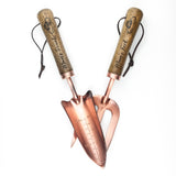 Personalised Luxe Copper Trowel and Fork Set.