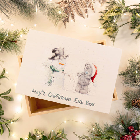Personalised Me To You Tatty & Snowman Christmas Eve Box.