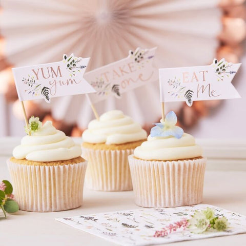 Afternoon Tea Cupcake Toppers.
