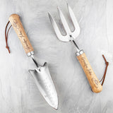 Personalised Luxe Silver Trowel and Fork Set.