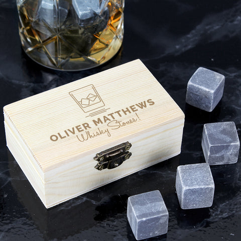 Personalised On The Rocks Whisky Stones.