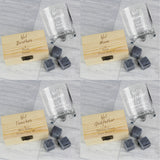 Personalised No.1 Whisky Stones & Glass Set.