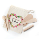 Personalised Kids Flower Wreath Baking Set.
